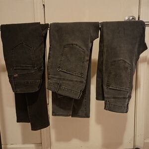 Women's black Work/Server Skinny Jeans High Rise